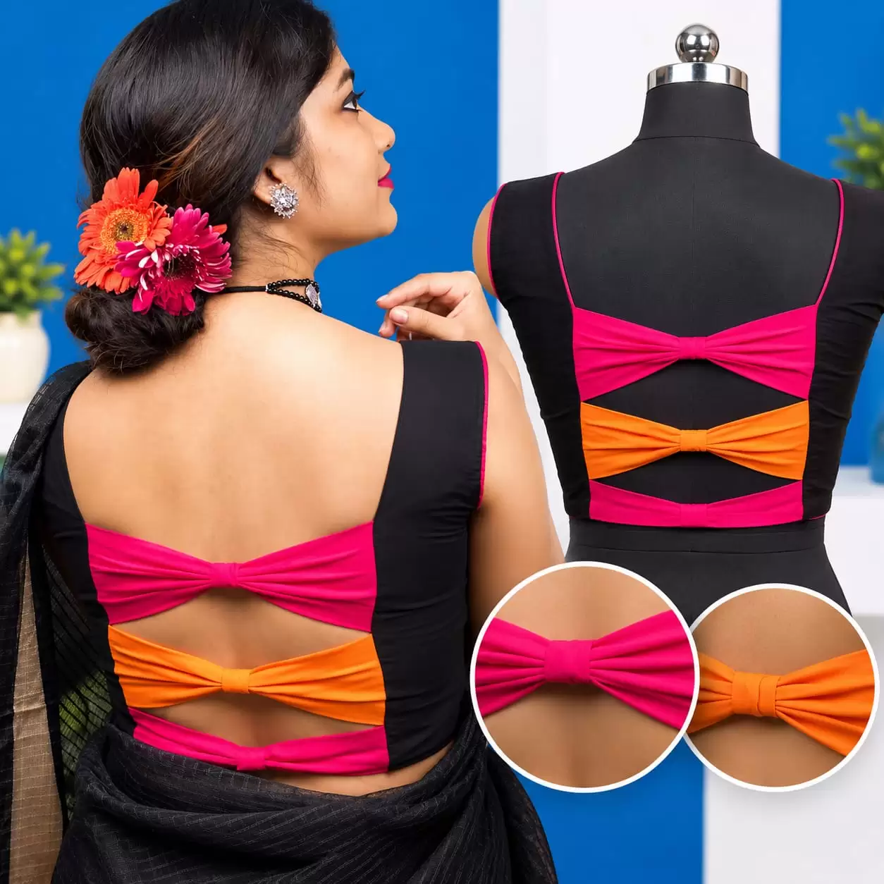 Backless Blouse