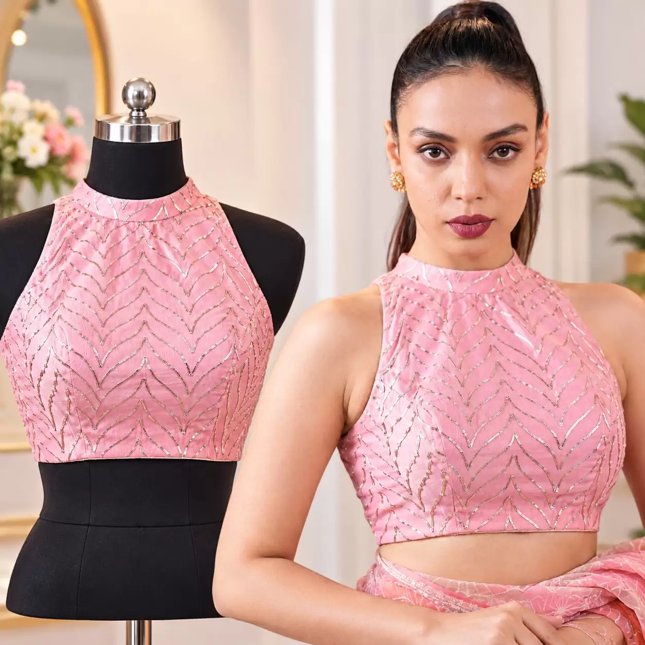 Halter Neck Blouse
