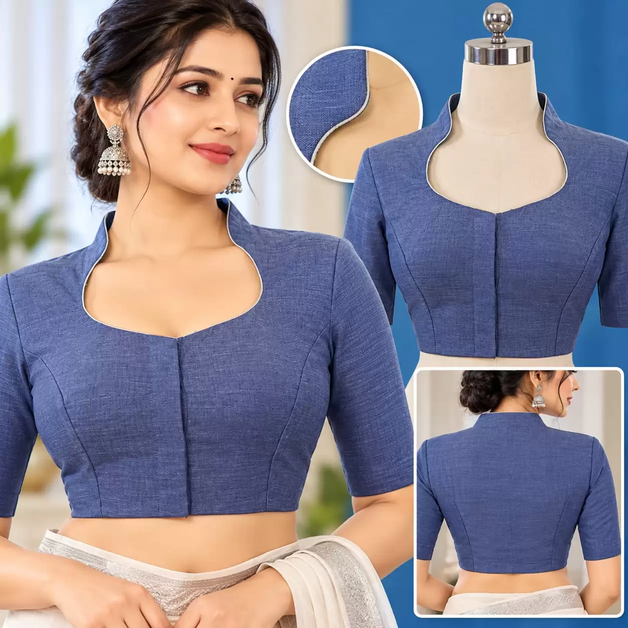 High Neck Blouse