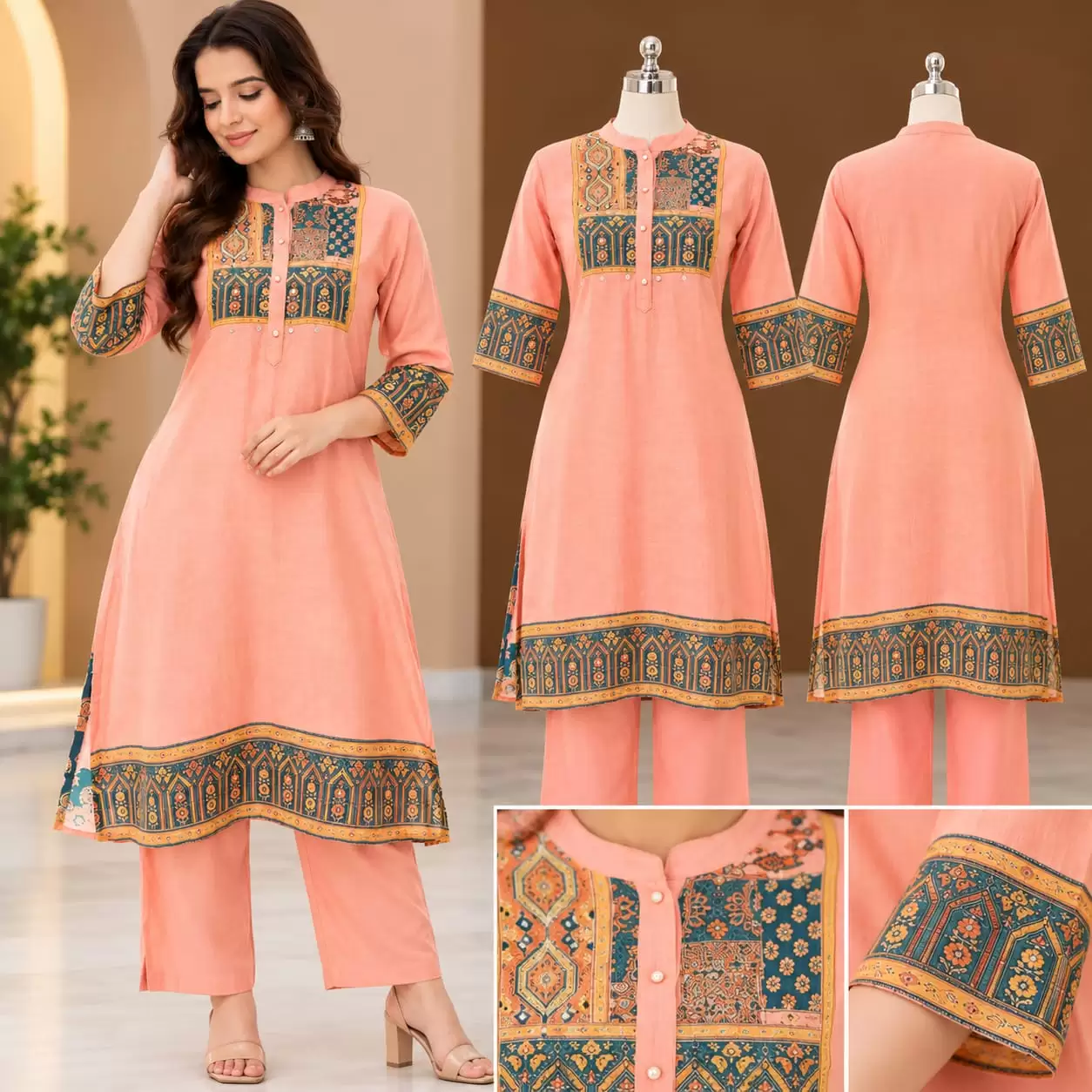 Straight Cut Kurti view 2