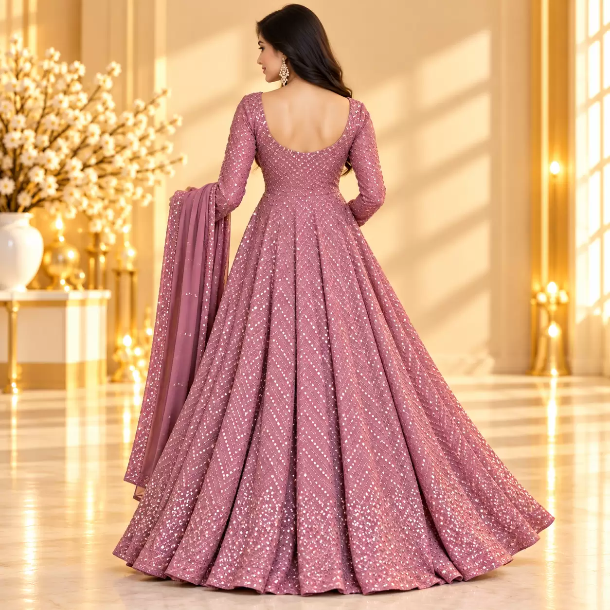A line gown view 2