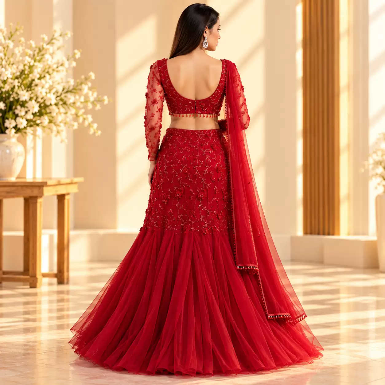 Fishtail Lehenga view 2